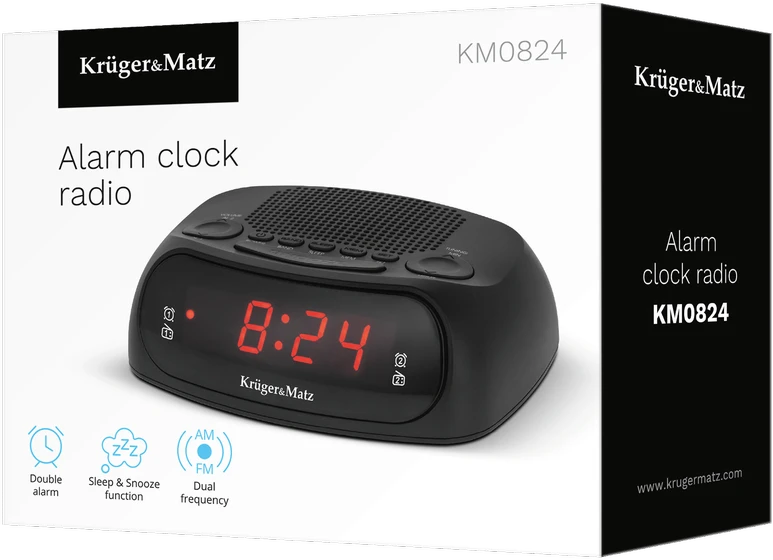 Kruger & Matz laikrodžio radijo modelis KM0824