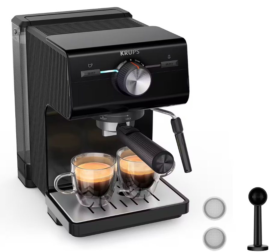 Krups Authentic XP381810 Pusiau automatinis Espresso Kavos aparatas 2 L
