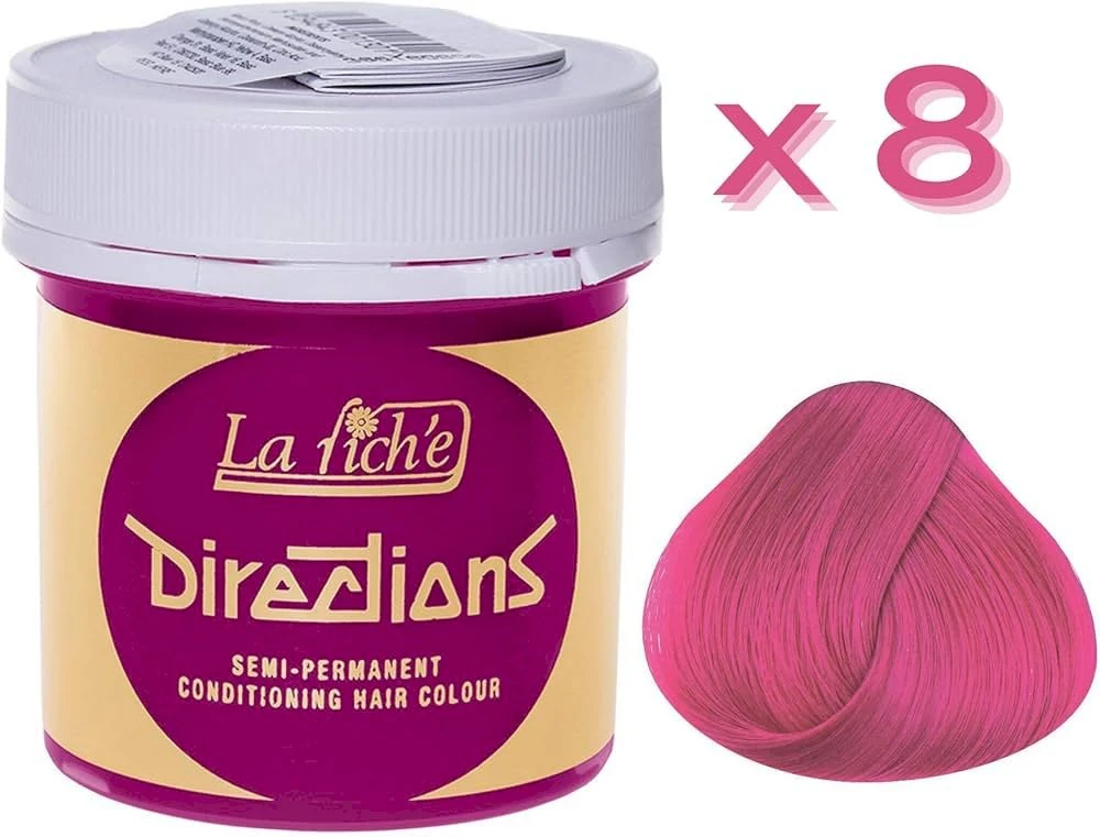 La Riché Directions Semi-Permanent Condicioning Hair Color Carnation Rožinė, 88 ml