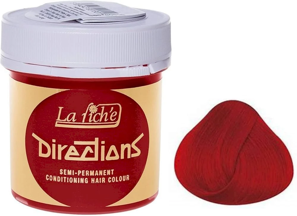 La Riché Directions Semi-Permanent Conditioning Hair Colour Pillarbox Raudona, 88 ml