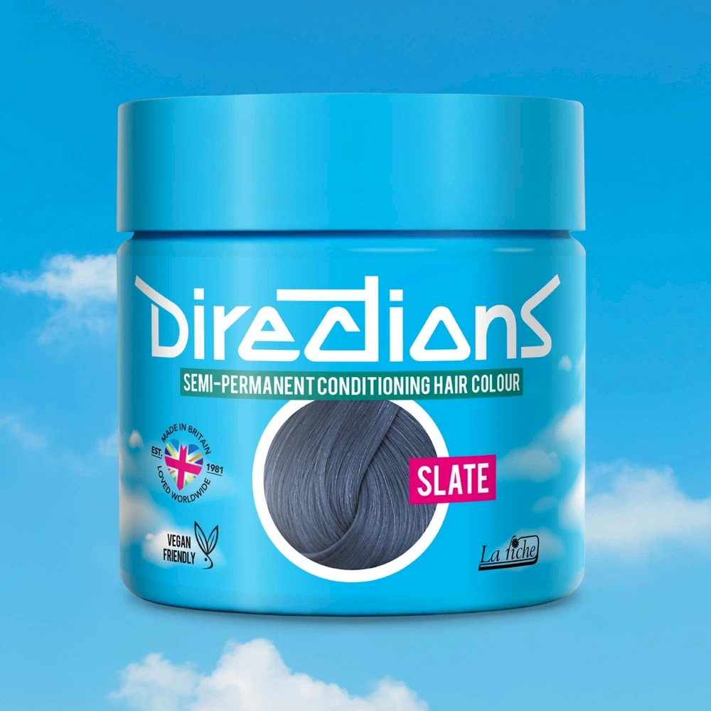 La Riché Directions pusiau ilgalaikis plaukų dažų kondicionierius „Slate“ 88 ml