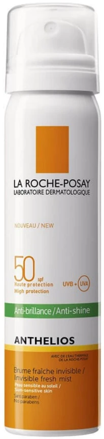 Apsauga nuo saulės La Roche Posay Anthelios Invisible Face Mist Anti Shine, su SPF50, 75 ml