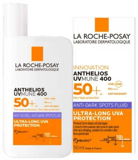 La Roche - Posay Anthelios UV Mune 400 Invisible Fluid SPF 50+ apsauginis fluidas nuo saulės veidui, 50 ml