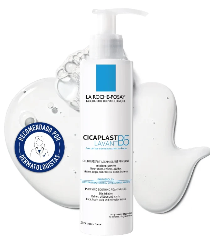 La Roche Posay Cicaplast Lavant B5 švelnus putuojantis veido ir kūno prausiklis, 200 ml