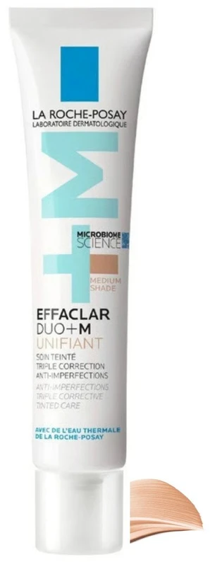 La Roche-Posay LRP Effaclar Duo+M Color Treatment odos atspalvį koreguojantis kremas su atspalviu, atspalvis: Deep, 40 ml