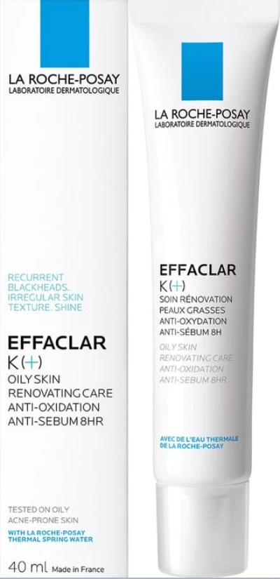La Roche Posay Effaclar K+ veido kremas riebiai odai, 40 ml