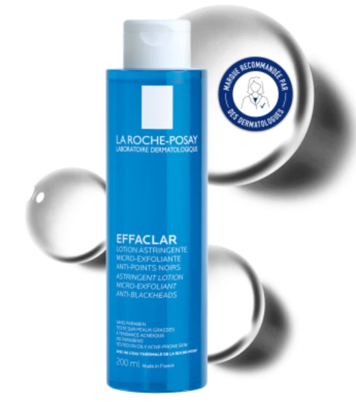 La Roche-Posay Effaclar Astringent Lotion Sutraukiantis losjonas riebiai ir probleminei odai, 200 ml