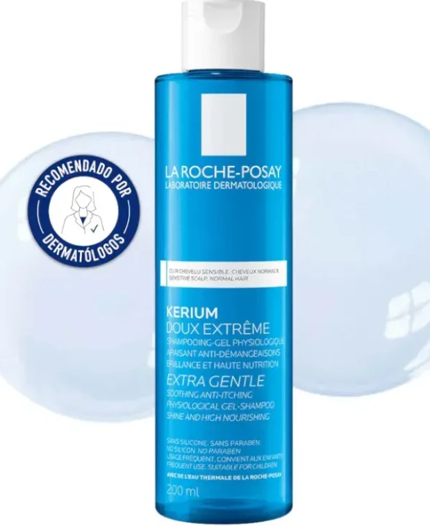La Roche Posay Kerium Extra Gentle Šampūnas švelnus plaukų šampūnas, 400 ml