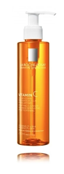 La Roche-Posay LRP Vitamin C Foaming Gel valomasis gelis skaistinamojo poveikio, 200 ml
