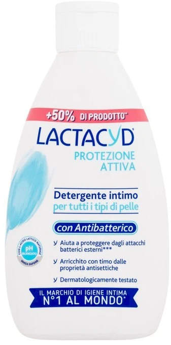 Lactacyd Active Protection Antibacterial Intimate Wash Emulsion Intimate Cosmetics moterims, 300 ml