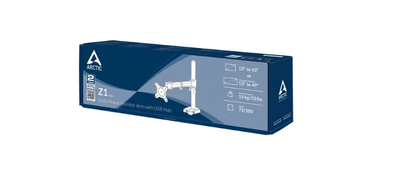 Laikiklis ARI ARCTIC Z1 (Gen 3) 124,5 cm (49") Juoda