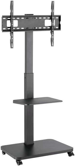Laikiklis Gembird Grindinis televizoriaus stovas, mobilus ant ratų (sukamasis/pakreipiamas), 32'' - 75'', juoda