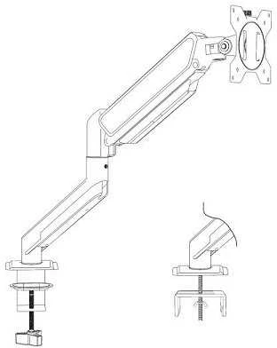 Laikiklis Lamex LXLCD139 Table mount for monitorius iki 17"- 40"