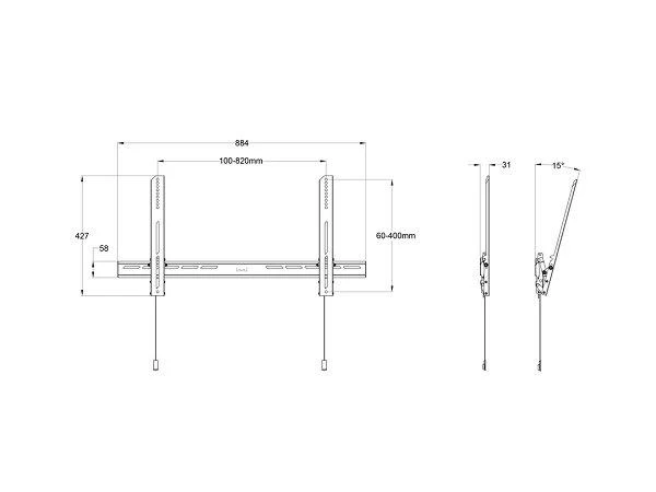 MultiBrackets Laikiklis MB995 40'' - 85''