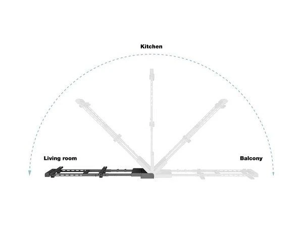 „Multibrackets MB-2642“ motorizuotas televizoriaus laikiklis su nuotolinio valdymo pultu, skirtas 75 colių / 45 kg televizoriams