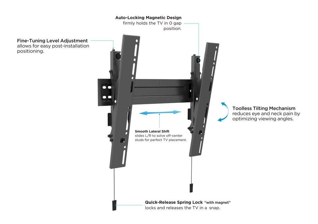 Laikiklis Multibrackets Daugialaikiai laikikliai M VESA WALLMOUNT SUPER SLIM TILT 400 MAX