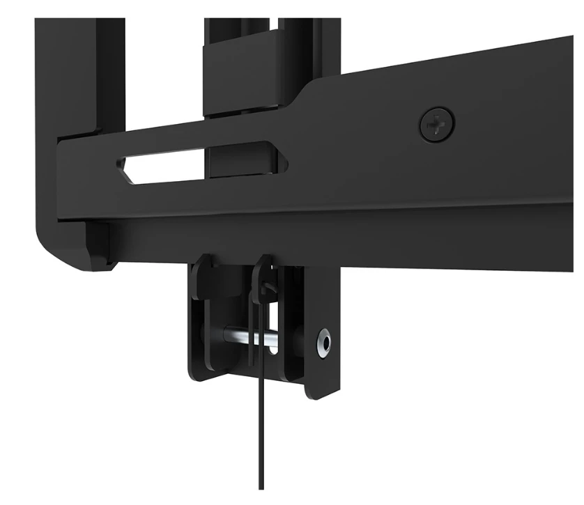 „MultiBrackets“ universalus sieninis laikiklis, pakreipiamas, mažas, 61 cm (24"), 139,7 cm (55"), 50 kg, 50 x 50 mm, 200 x 200 mm, juodas