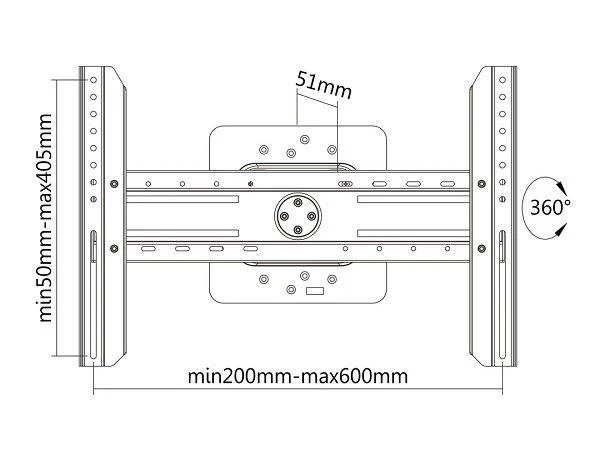 Laikiklis Multibrackets Multibracket M Universal Digital Signage Wallmount Juodas