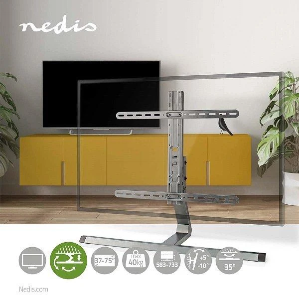 Laikiklis Nedis TVSM5120GY TV stovas pilnas judesys 40kg / 37-75"