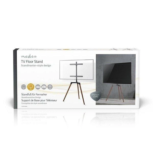 Nedis TVSM7060BK televizoriaus laikiklis 165,1 cm (65") Juoda, ruda