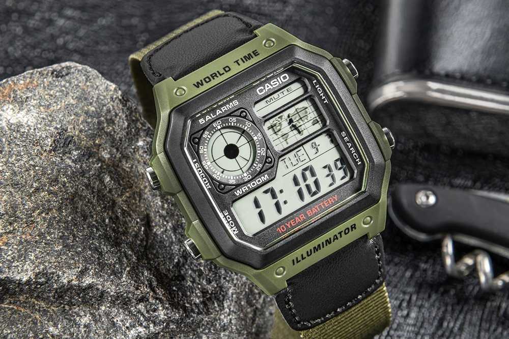 Laikrodis vyrams CASIO AE-1200WHB-3B + BOX