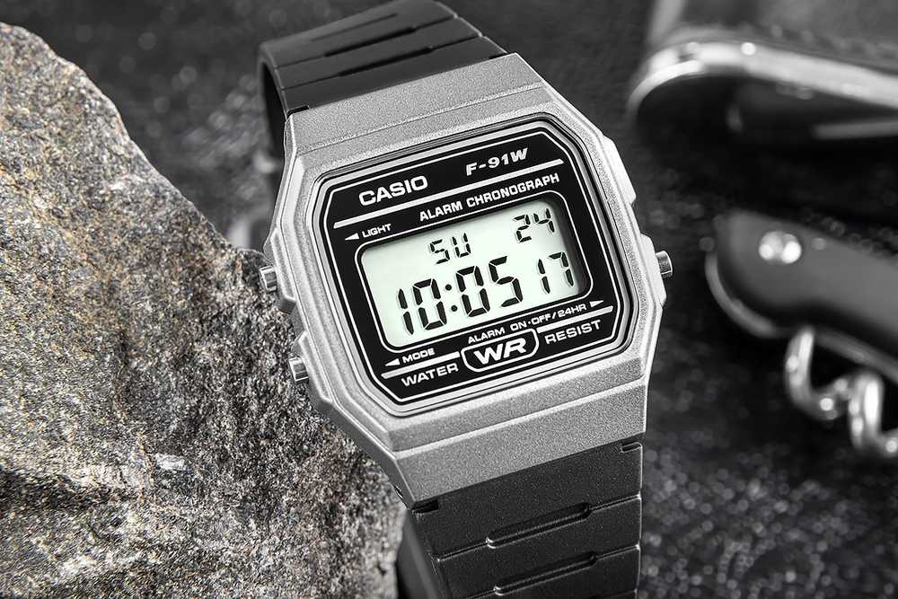 Laikrodis vyrams CASIO F-91WM-1BDF (zd102d)