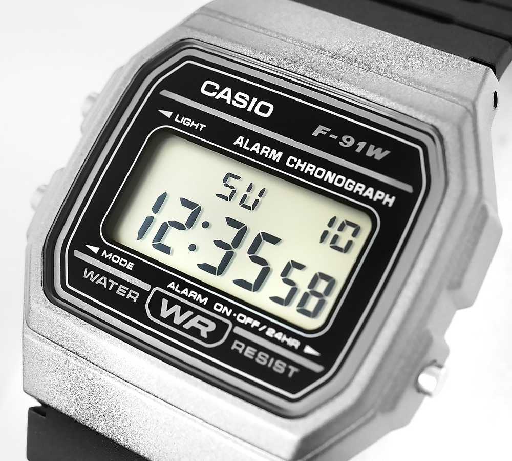 Laikrodis vyrams CASIO F-91WM-1BDF (zd102d)