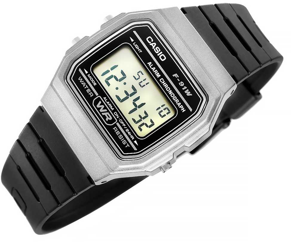 Laikrodis vyrams CASIO F-91WM-1BDF (zd102d)