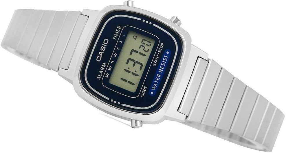 Laikrodis Casio Collection Vintage CASIO VINTAGE ICONIC MINI STEEL - Mėlynas LA-670WA-2DF