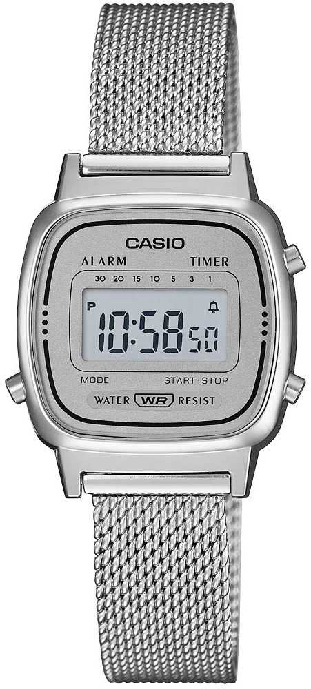 Casio Retro vintažinis moteriškas laikrodis LA670WEM-7DF + dėžutė
