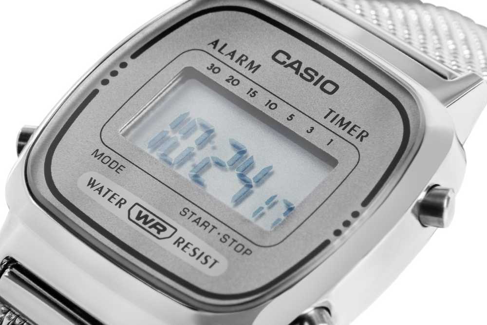 Casio Retro vintažinis moteriškas laikrodis LA670WEM-7DF + dėžutė