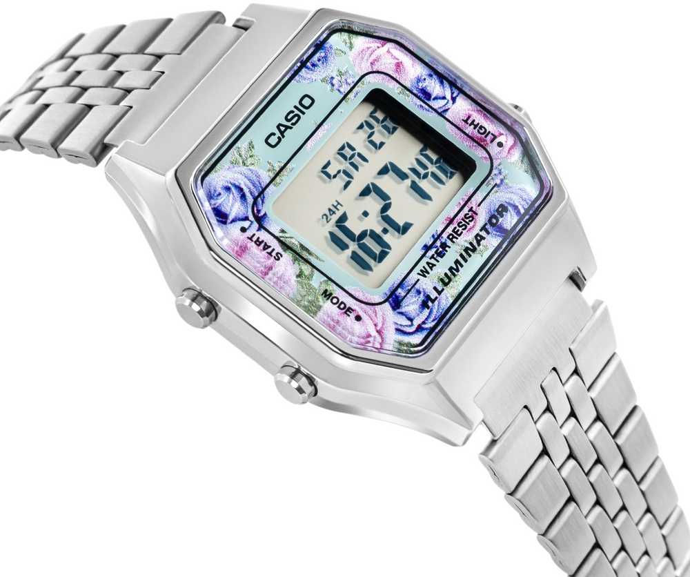 CASIO LA680WA-2C MOTERIS LAIKRODIS (zd631i) + DĖŽĖ