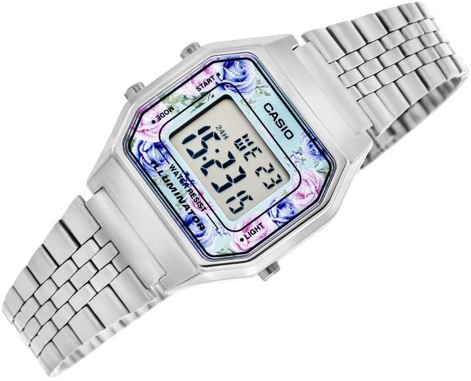 CASIO LA680WA-2C MOTERIS LAIKRODIS (zd631i) + DĖŽĖ