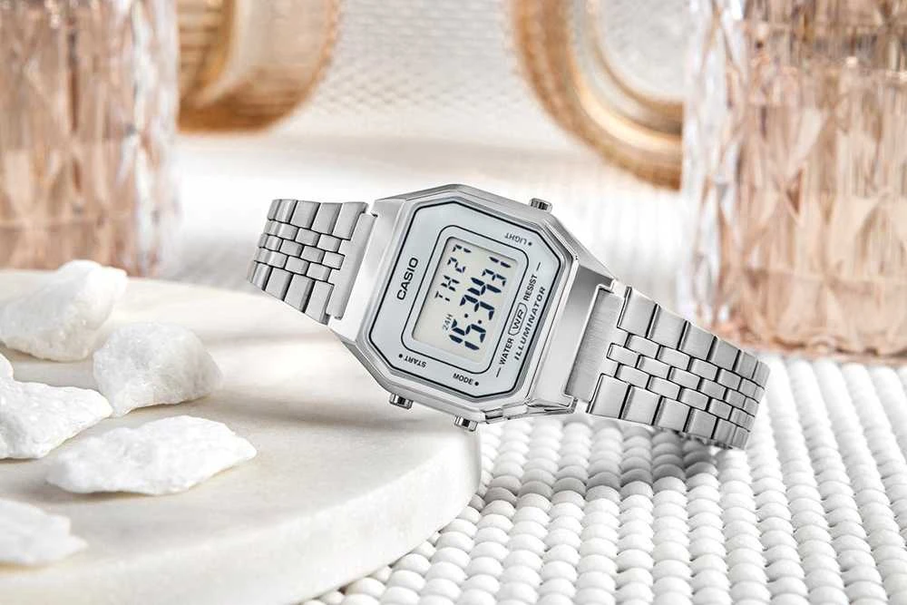 Laikrodis moterims CASIO LA-680WA-7 (zd631b) + BOX