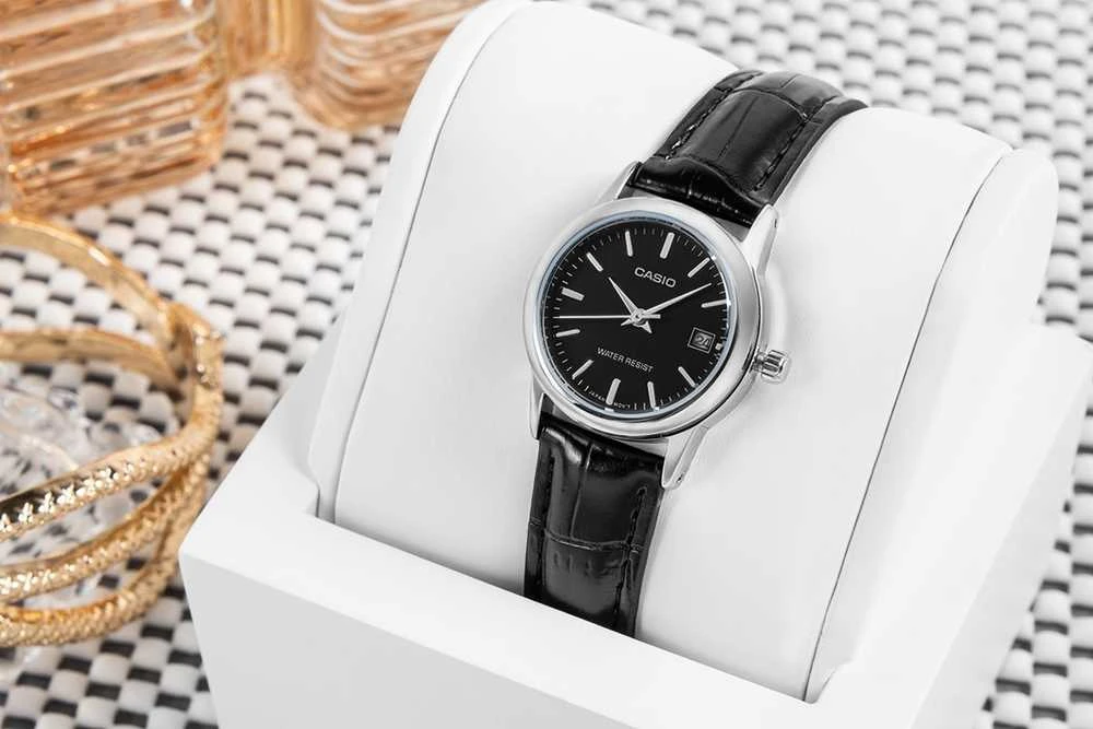 Laikrodis moterims CASIO LTP-V002L 1AUDF (zd584c) + dėžutė