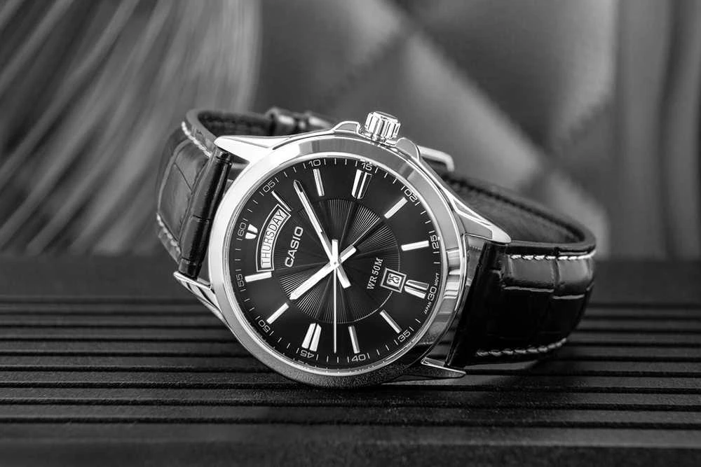 Casio kolekcija MTP-1381L-1A vyriškas laikrodis (ZD076E) + dėžutė