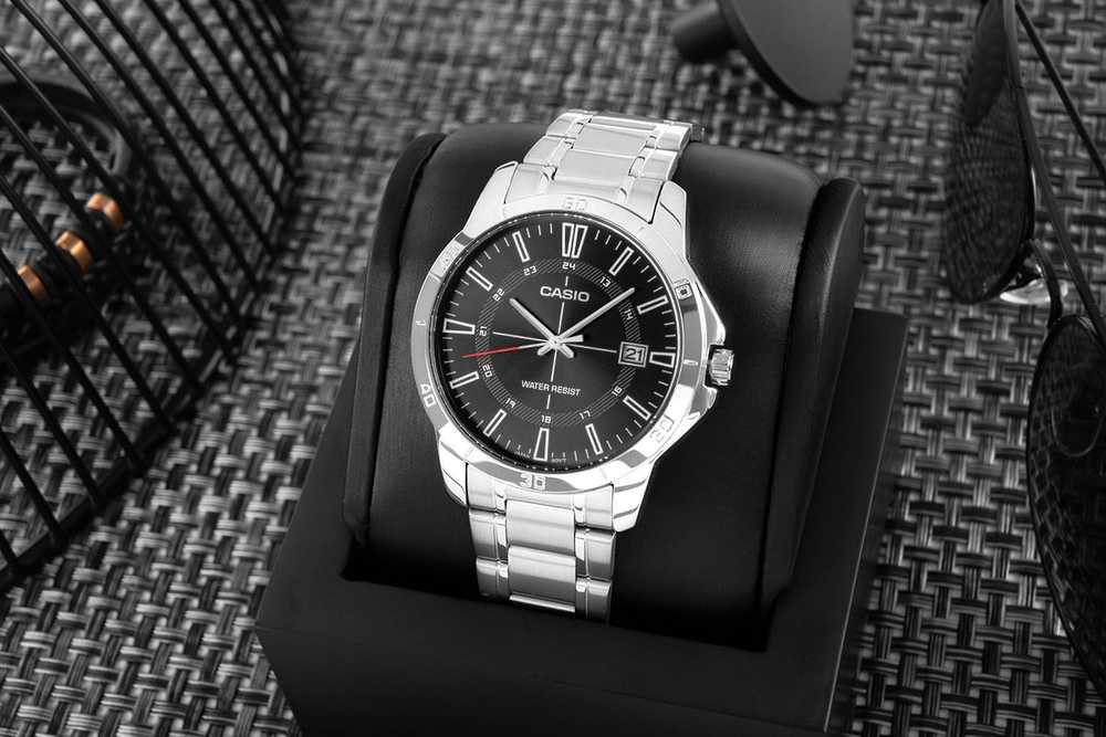 Casio vyriškas laikrodis MTP-V004D-1CUDF (zd251e) + dėžutė