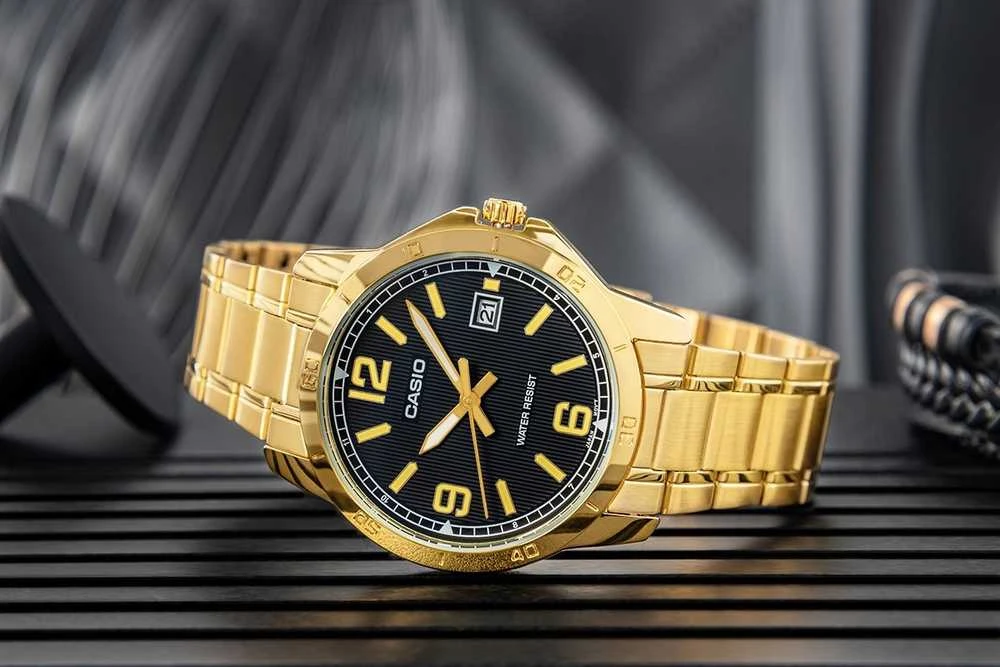 Laikrodis vyrams CASIO MTP-V004G-1B + dėžutė
