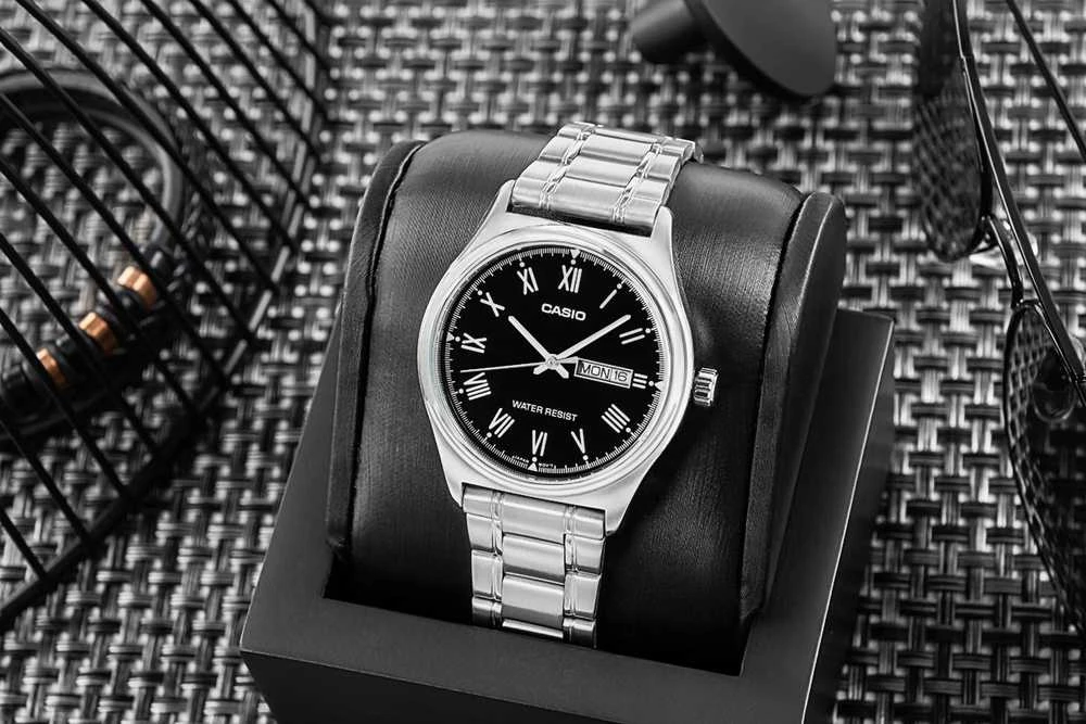 Laikrodis vyrams CASIO MTP-V006D-1B (zd210d) + dėžutė