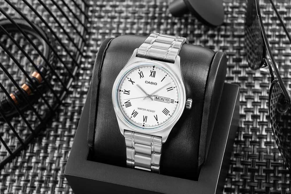 CASIO VYRIŠKAS LAIKRODIS MTP-V006D-7B (zd210j) + DĖŽUTĖ