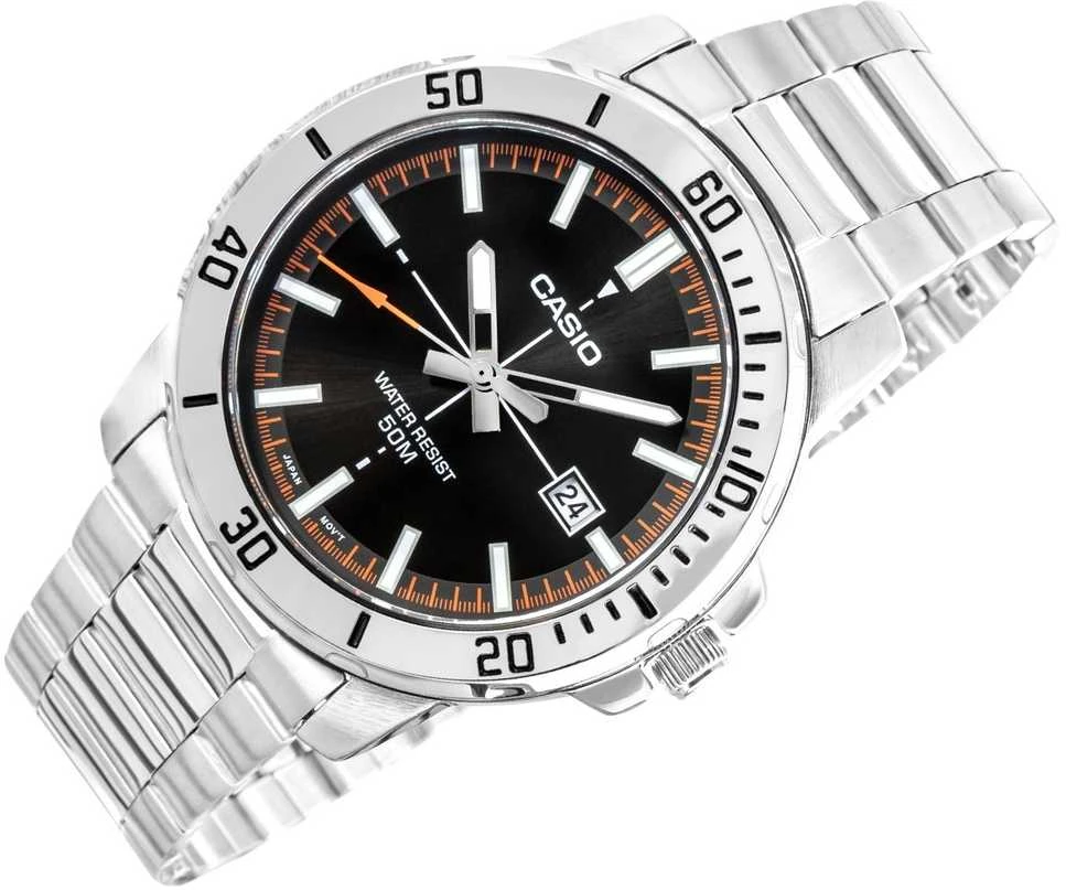 Casio Vyriškas laikrodis MTP-VD01D-1E2VUDF (zd185j) + DĖŽUTĖ