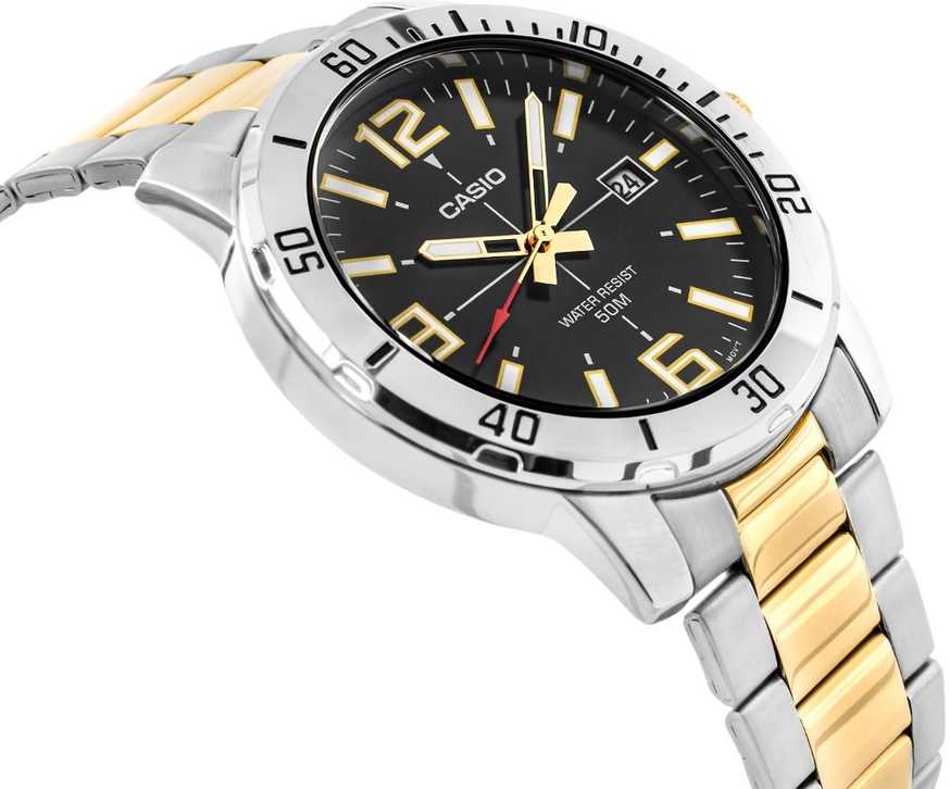 Laikrodis CASIO MEN'S WATCH MTP-VD01SG-1B + BOX