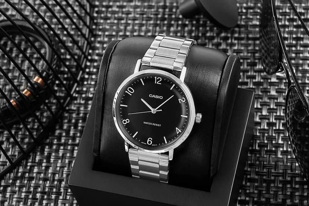 Vyriškas laikrodis CASIO MTP-VT03D-1B + BOX