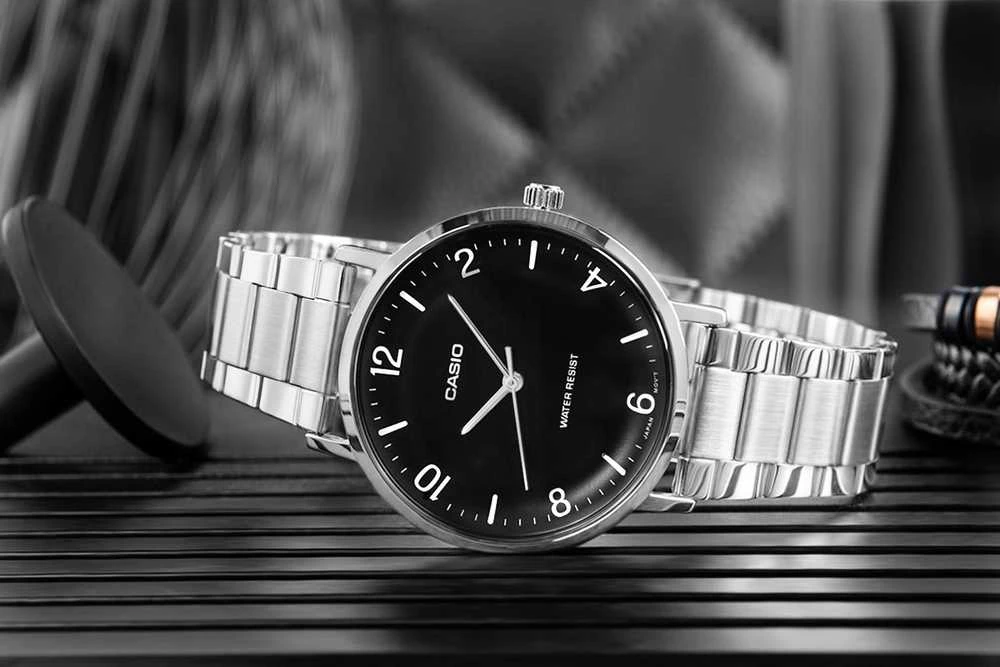 Vyriškas laikrodis CASIO MTP-VT03D-1B + BOX