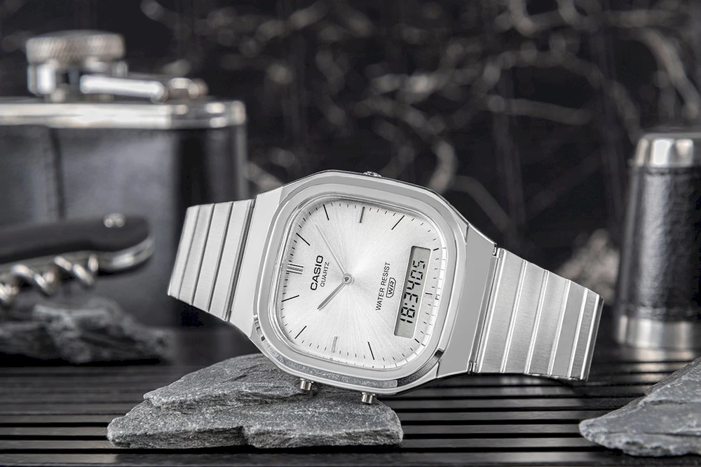 Casio Collection Vintage Vyriškas laikrodis CASIO VINTAGE AQ-240E-7AEF + dėžutė
