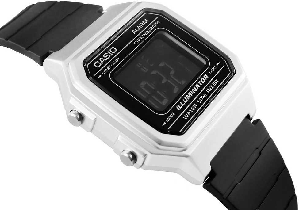 UNISEX CASIO W-217HM-7B LAIKRODIS + DĖŽĖ