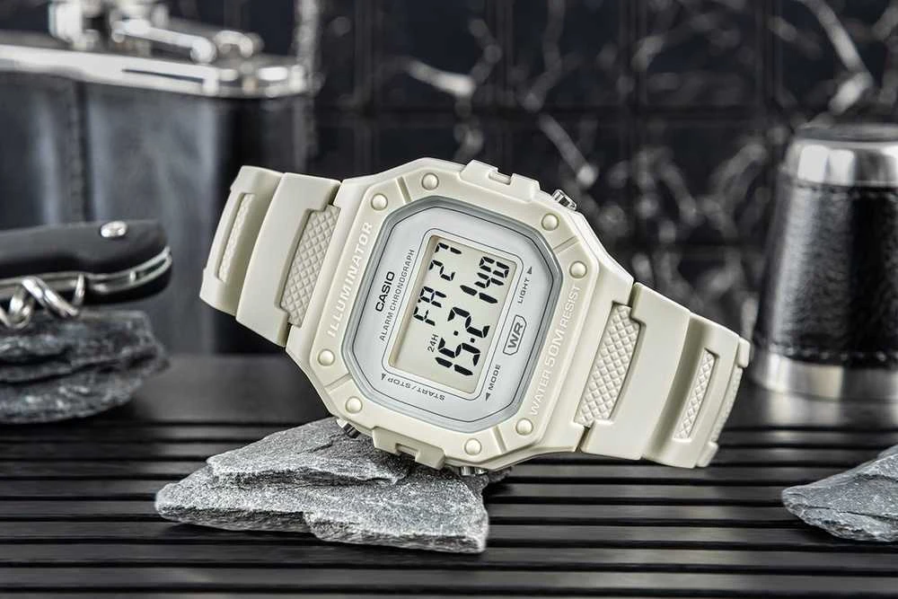 CASIO UNISEX LAIKRODIS W-218HC-8A + BOX (zd208e)