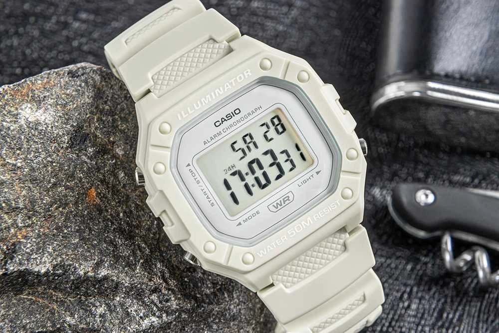 CASIO UNISEX LAIKRODIS W-218HC-8A + BOX (zd208e)