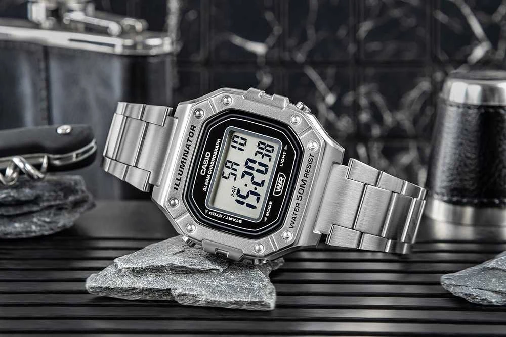 Casio VYRIŠKAS LAIKRODIS W-218HD-1A + DĖŽUTĖ