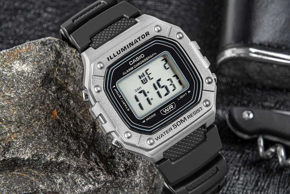 Išmanusis laikrodis Casio Vyriškas laikrodis CASIO W-218HM-7AVDF + BOX